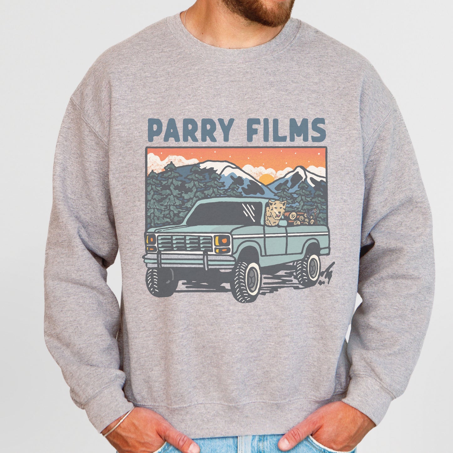 Vintage Truck and Pup Crewneck