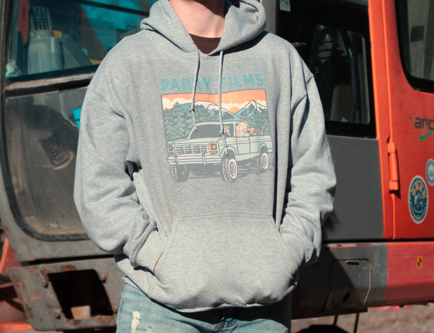 Vintage Truck and Pup Hoodie